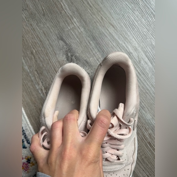 Nike Court Vision AF1 Sneakers Suede Pink Light Pink Casual Wear Size 9.5 - Picture 14 of 16